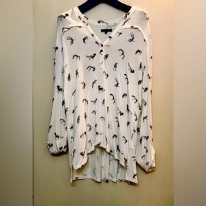 RW&CO Eggshell Deer 🦌 & Fox 🦊 Top